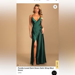 Lulu‘s Satin Wrap Dress